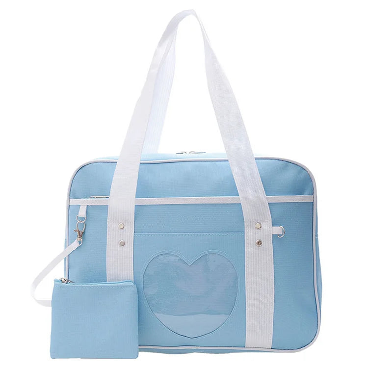 Love Heart Design JK Uniform Tote Bag