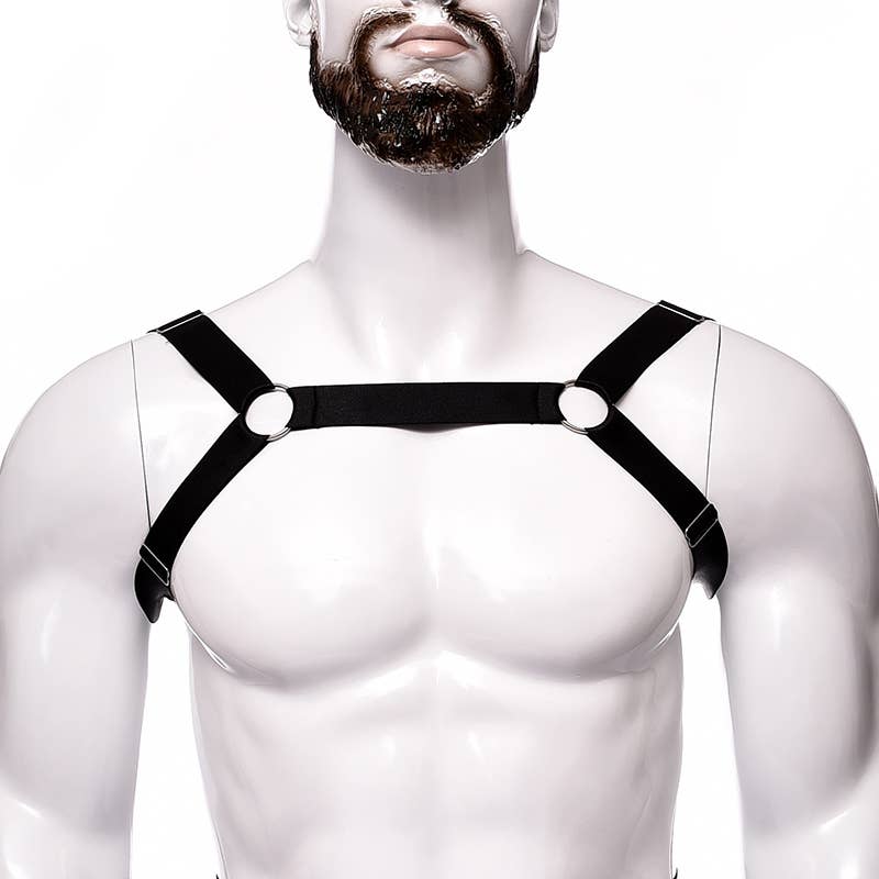 Men's Shoulder Chest Harness: Black