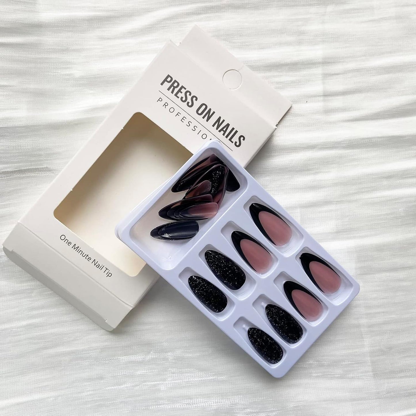 Black Press on Nails