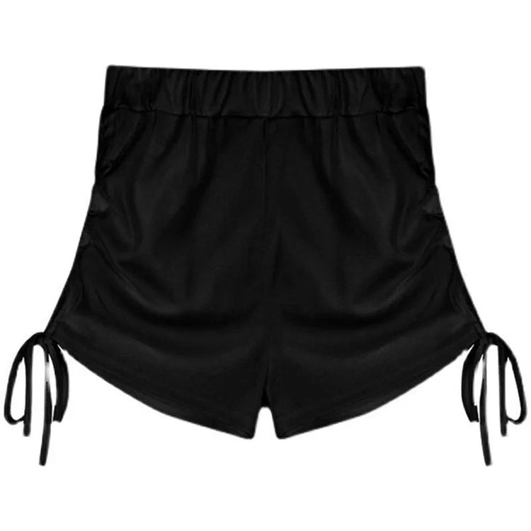 Drawstring Lace Up Casual Shorts