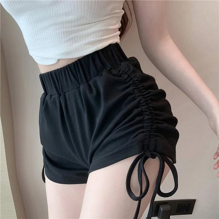 Drawstring Lace Up Casual Shorts