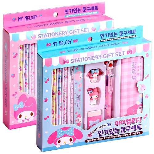 Sanrio Cinnamoroll Stationery Pencil, Pen, case Gift SET: My Melody