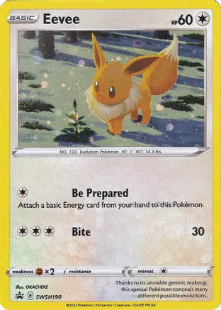 Eevee - SWSH190 - SWSH: Sword & Shield Promo Cards (SWSD)