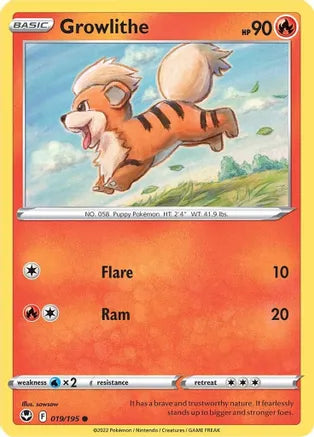 Growlithe - SWSH12: Silver Tempest (SWSH12) mint