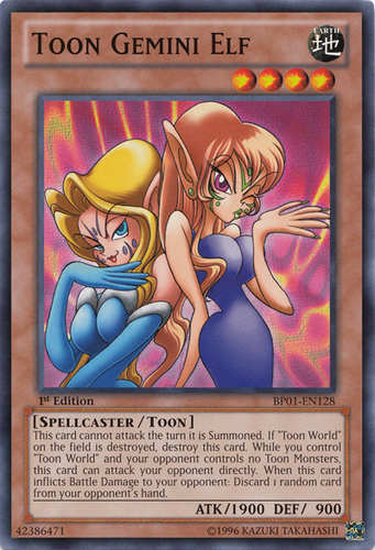 Toon Gemini Elf BP01-EN128 (Common) NM