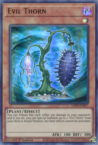Evil Thorn GFTP-EN077 (Ultra Rare) mint