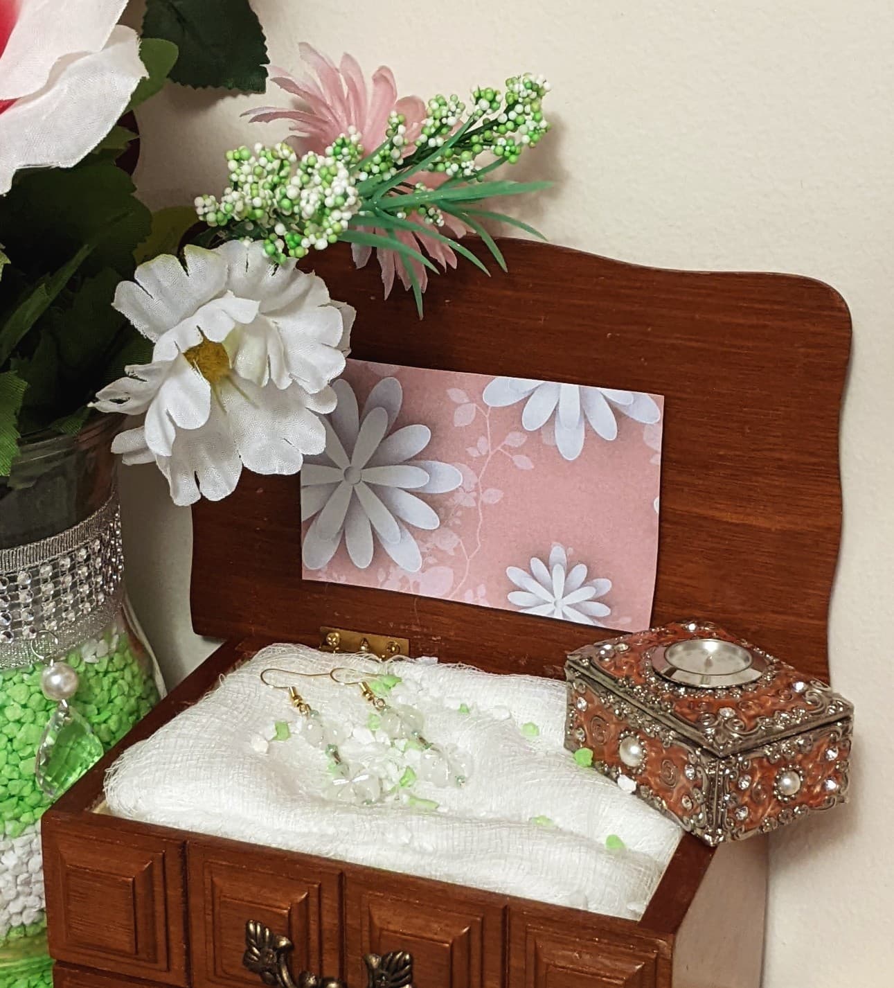 Clear Flowers (earrings)