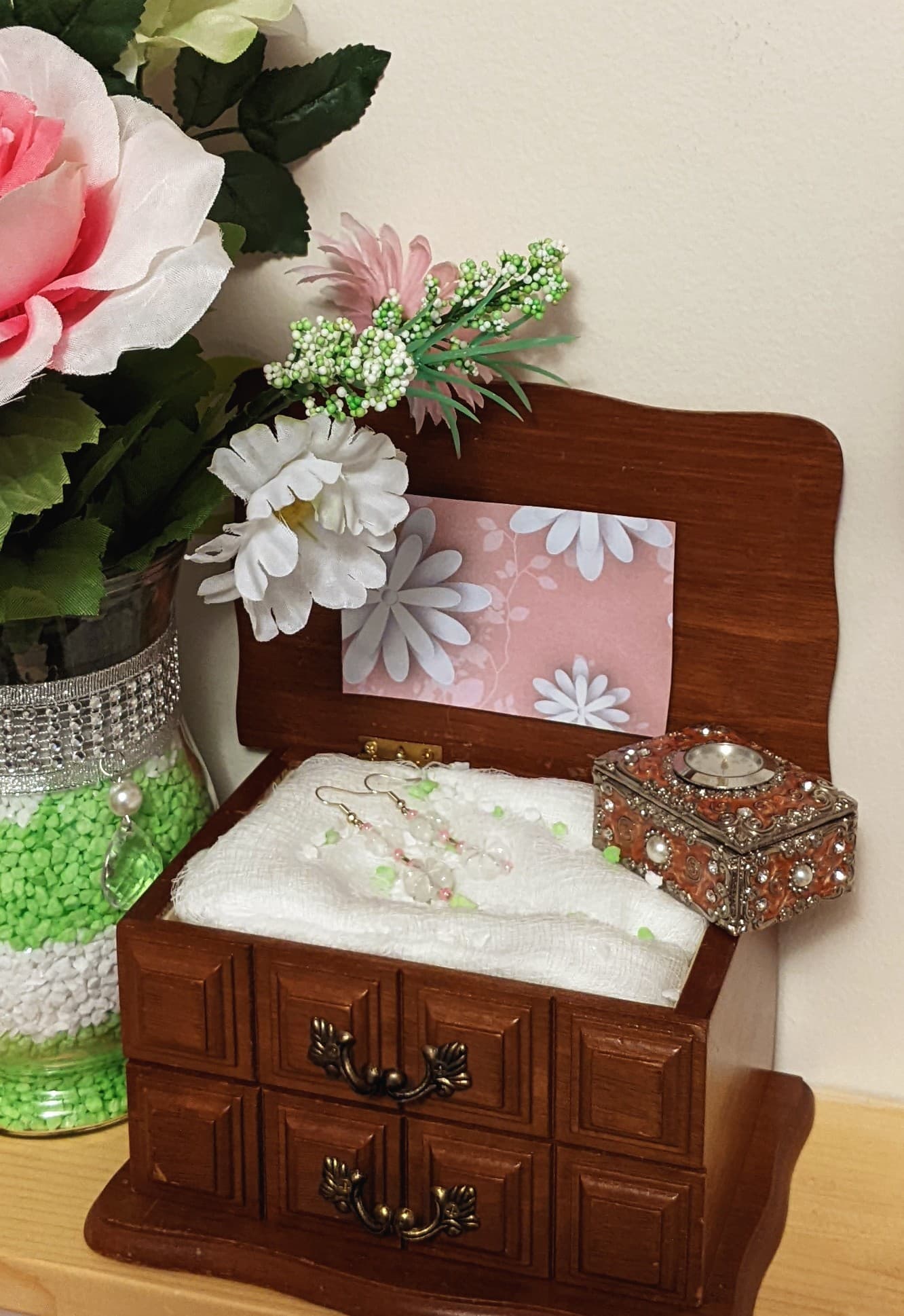 Clear Flowers (earrings)