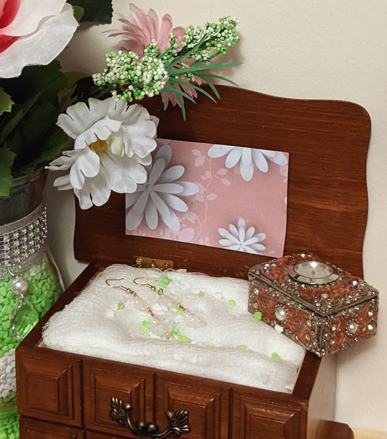 Clear Flowers (earrings)
