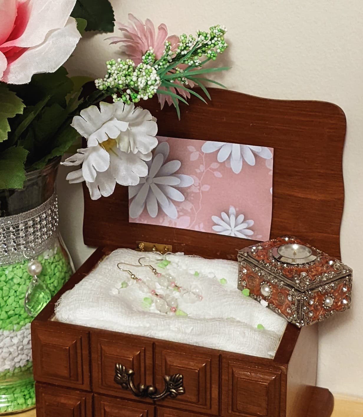 Clear Flowers (earrings)