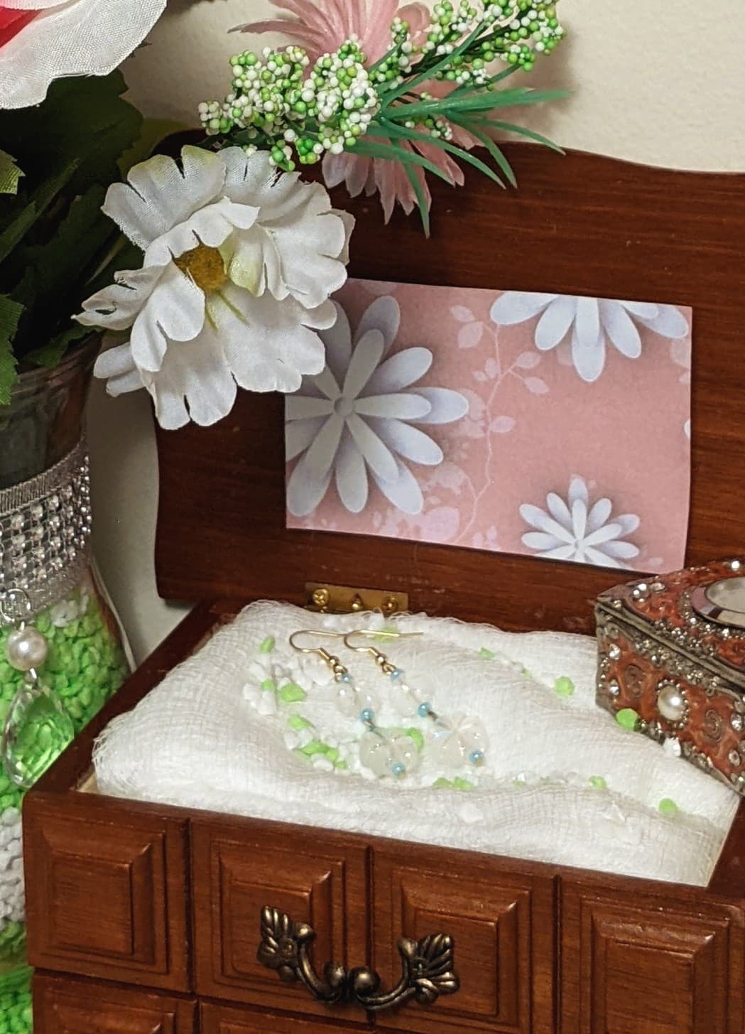 Clear Flowers (earrings)