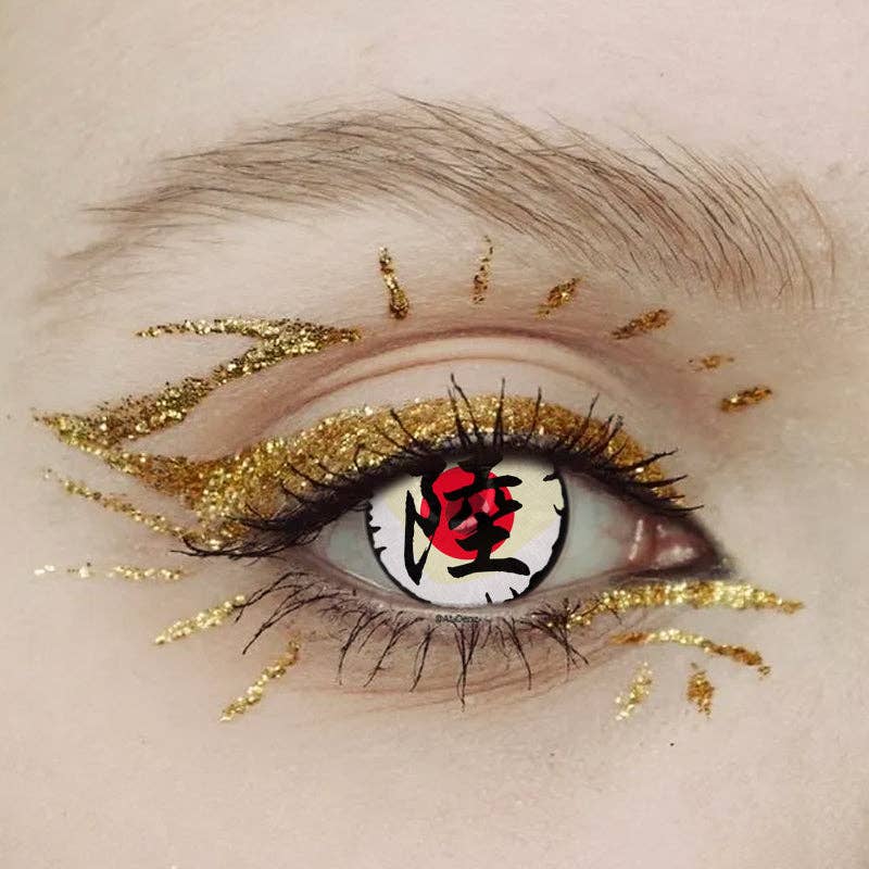 Halloween Landed White Cosplay Contact Lenses