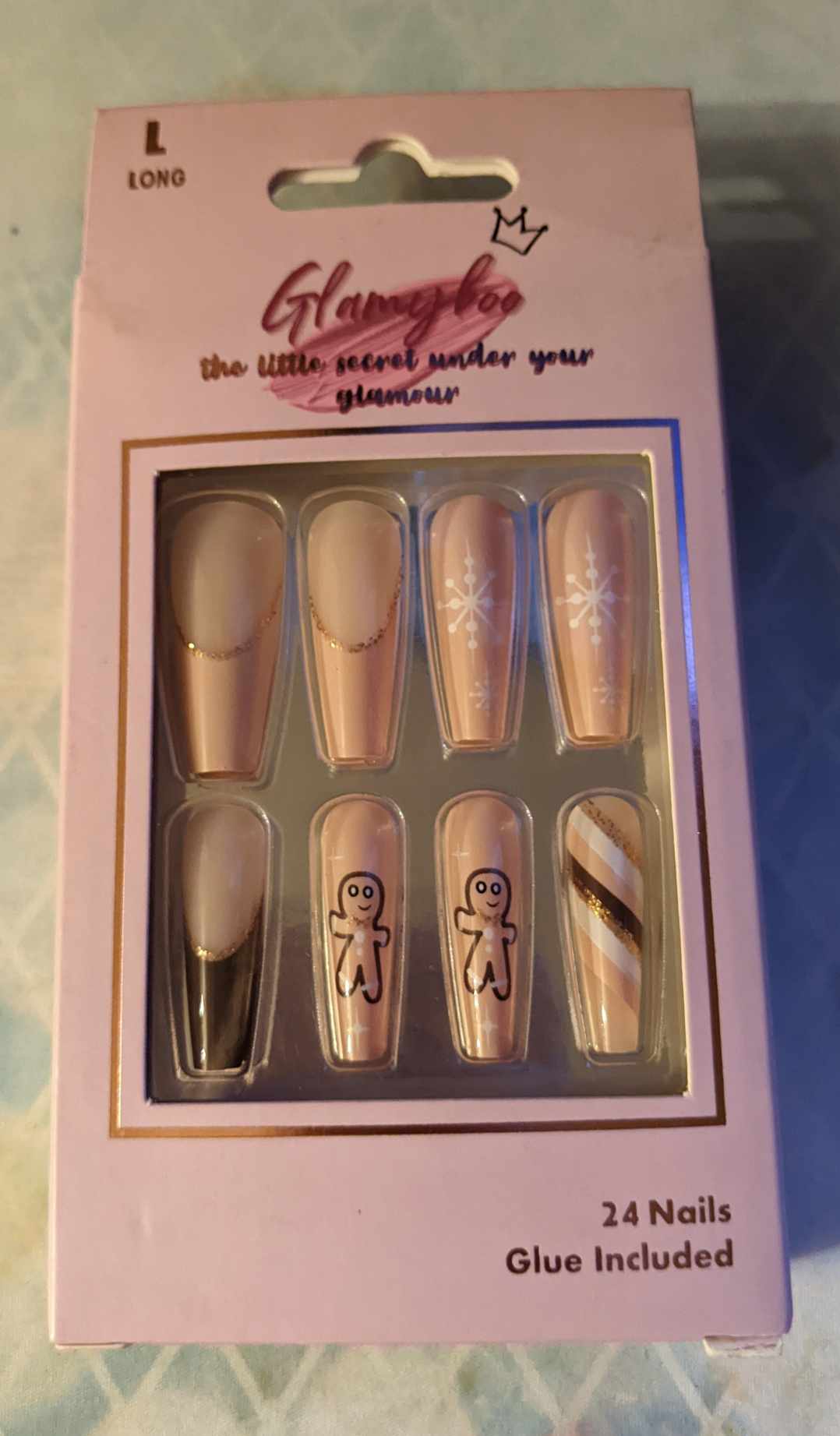 Glamyboo nails (Gingerbread)