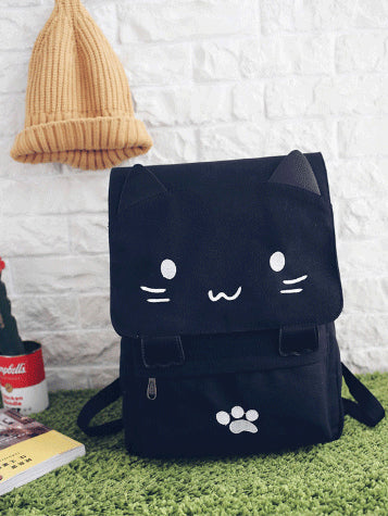 Japanese Cute Cat Paw College Backpacks