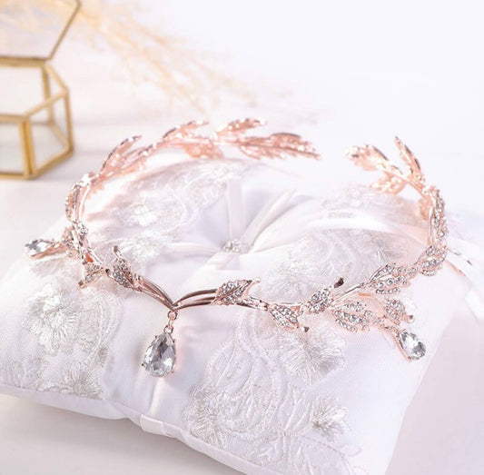 Rhinestone Fairy Wedding Headband, Brides Wedding Cosplay