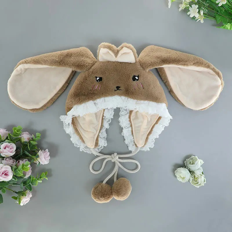 laced bunny ears brown