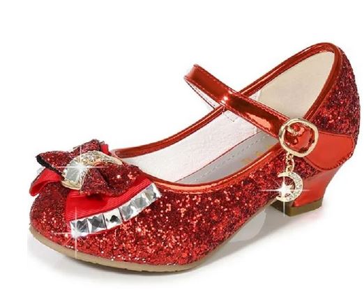 Glitter Red Kid Shoes