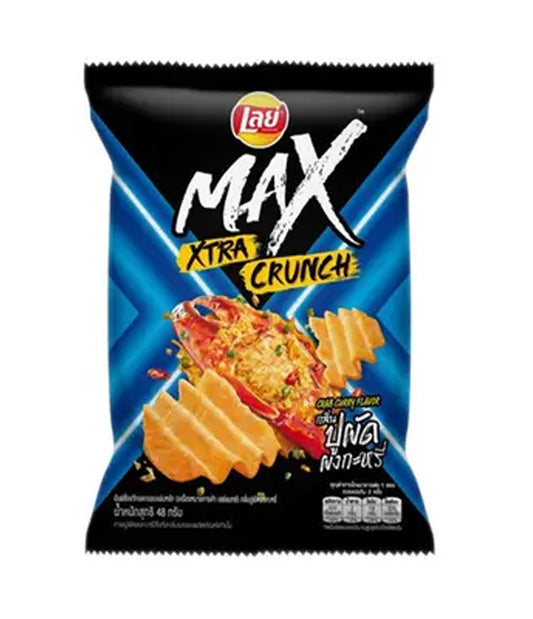 Lay’s – Max Ridged Potato Chips (Crab Curry Flavor) 40g