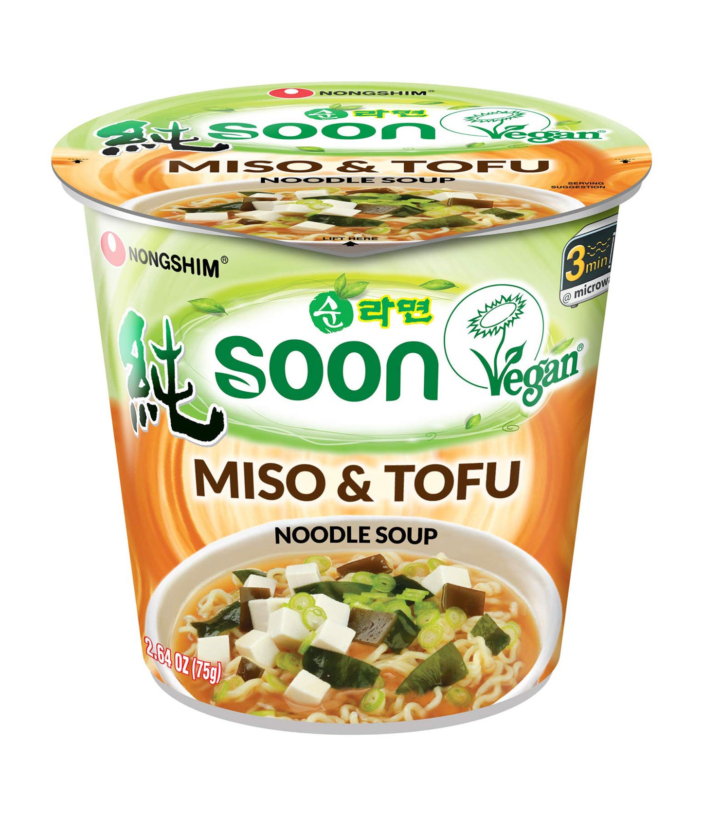 Nongshim – Soon Noodle Soup (Miso & Tofu) 75g