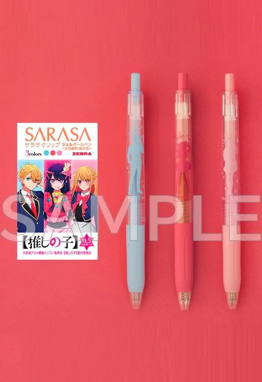 Oshi no Ko KADOKAWA SARASA Clip Color Ballpoint Pen 3 Set