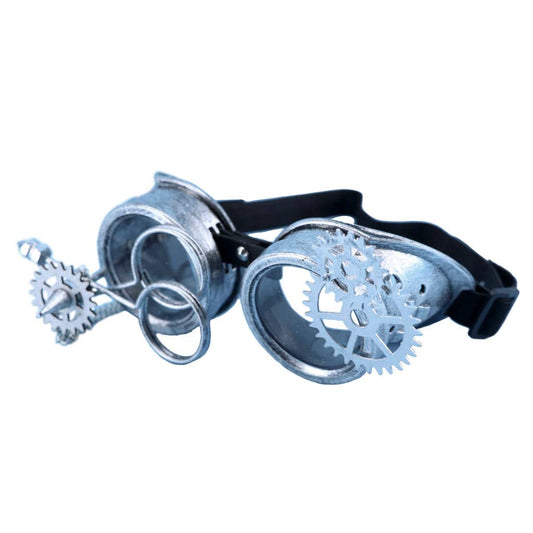 Steampunk Goggles with Gears and Magnifier: SLV