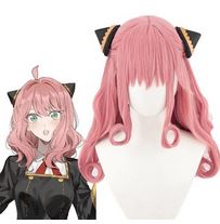 SPY×FAMILY Forger Anya Pink Long Cosplay Wigs