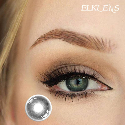 ELKLENS Colored Contact Sninny Stars Black