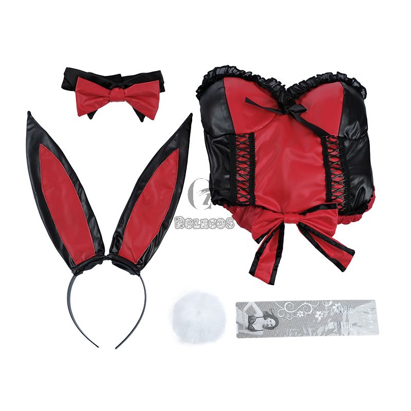 DATE A LIVE Tokisaki Kurumi Christmas Bunny Girl Cosplay Costume