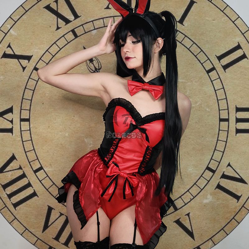 DATE A LIVE Tokisaki Kurumi Christmas Bunny Girl Cosplay Costume