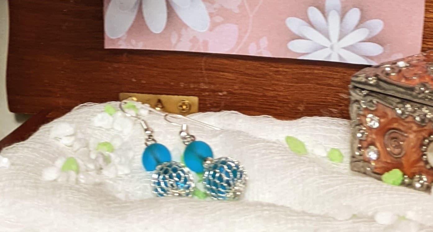 Blue Chandelier (earrings)
