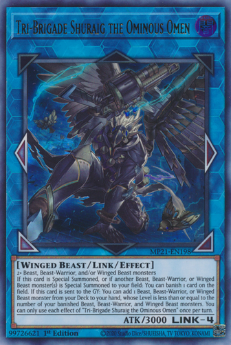 Tri-Brigade Shuraig the Ominous Omen MP21-EN198