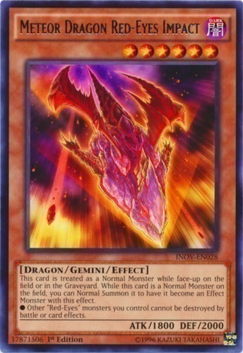Meteor Dragon Red-Eyes Impact RARE-1ST EDITION